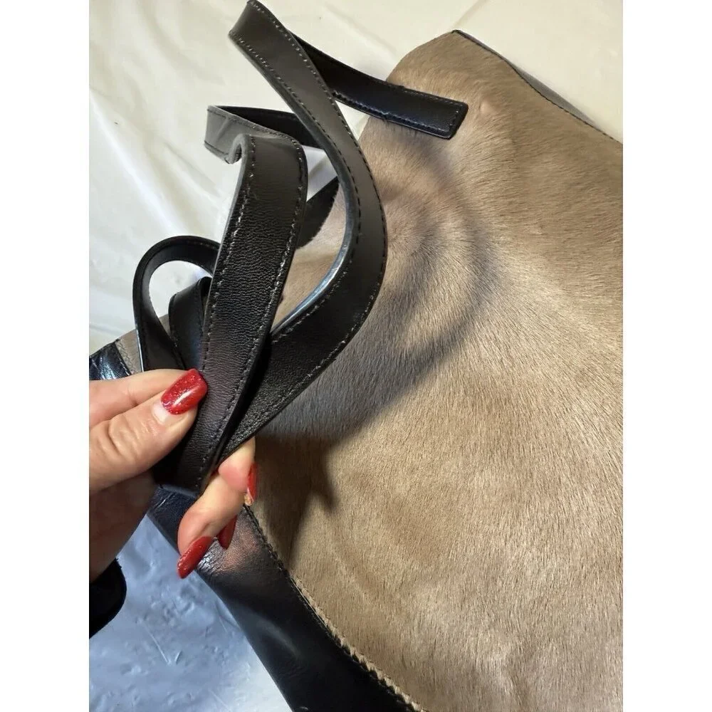 Kate Spade Madison Avenue Collection hair on Leather Tote boho western